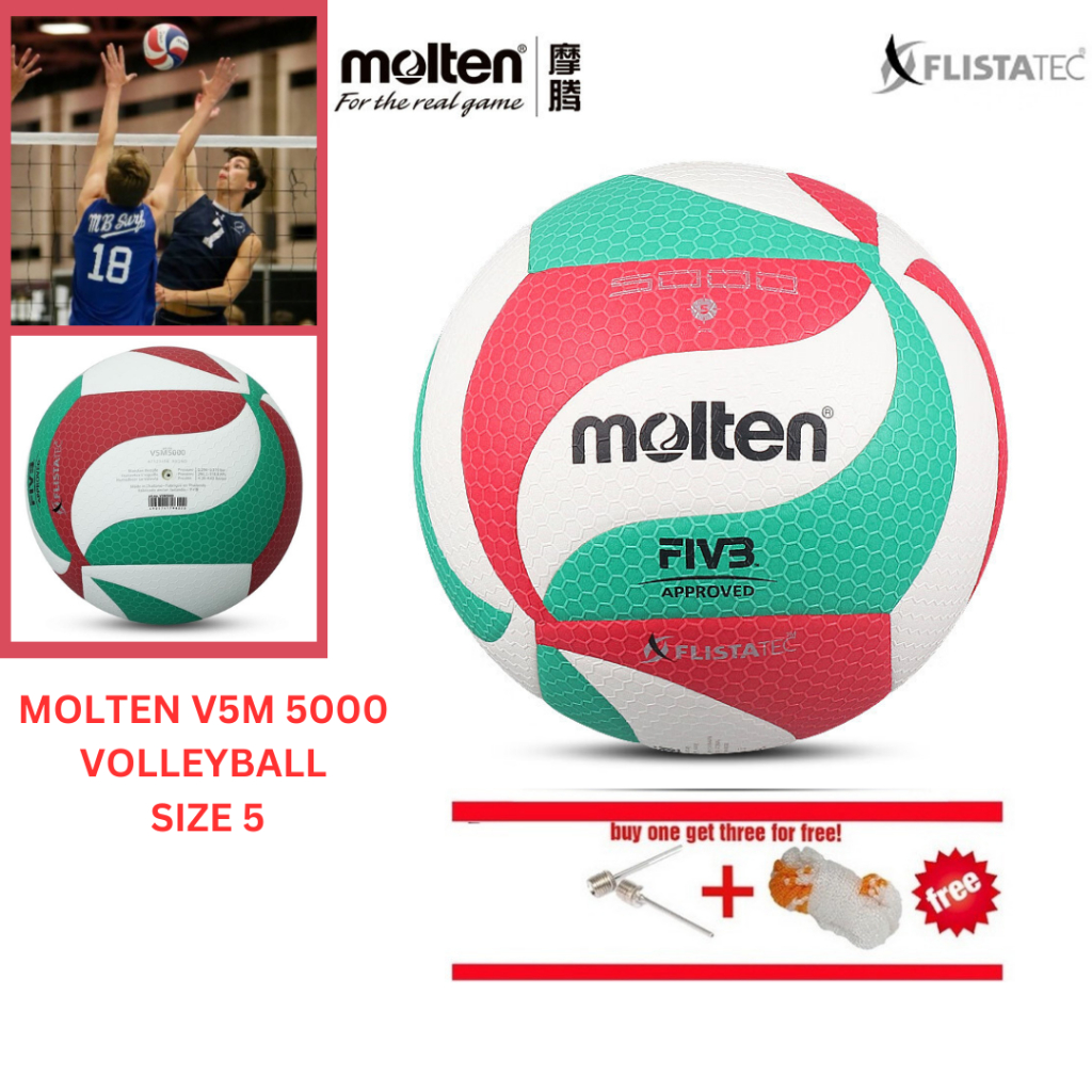 MLTN V5M 5000 VOLLEYBALL SIZE 5 การฝึกอบรมการแข่งขัน Soft PU วอลเลย์บอล Bola tampar