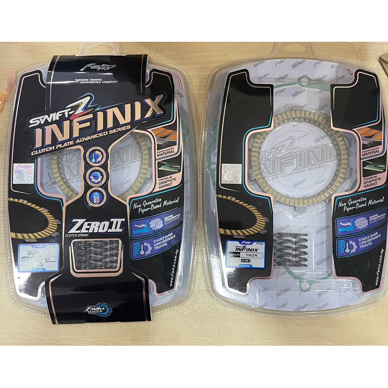 FAITO YAMAHA Y16 Y16ZR CLUTCH PLATE(SWIFT-2)+ CLUTCH SPRING (ZERO ll)+ GASKET (3IN1 SET)-SWIFT-2 INF