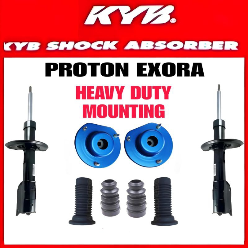 PROTON EXORA ABSORBER FRONT + MOUNTING HEAVY DUTY + COVER + STOPPER KYB NEW SUSPENSION KAYABA