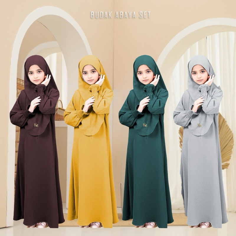 New ARRIVAL ABAYA SET BUDAK KHIMAR PERCHUMA (CEY) ผ้าฝ้าย ITALIAN BY FABRIC TEXTILE