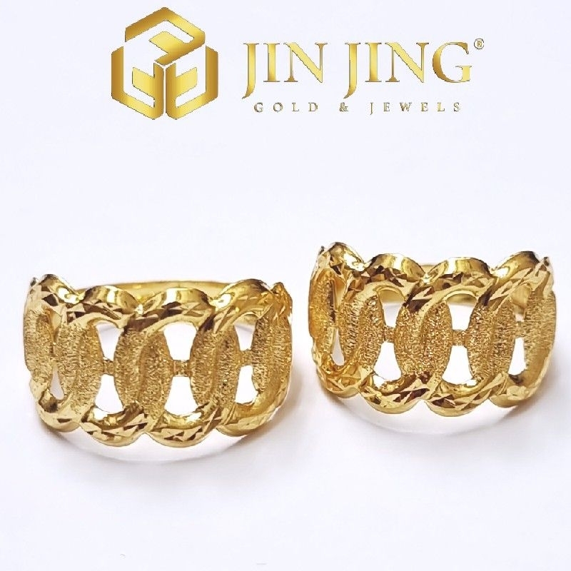 Bajet Ring SIZE 13-21 Gold 916 Pure 1.38g-1.54g