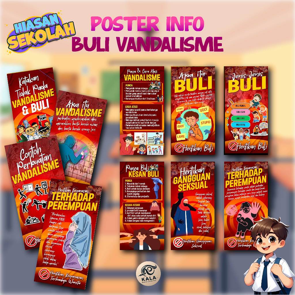 Bunting Set/Loose BILI & VANDALISMA/VANDALISME