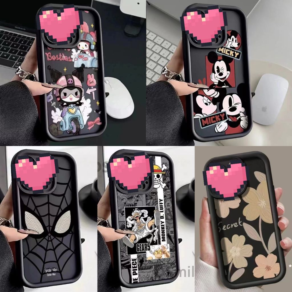 HUAWEI HONOR 50 X6B 200 200 PRO 200 LITE 20 X5B PLUS NOVA 9 5T Y9 PRIME การ์ตูนนุ่มสีดําปกหลังกรณีปล