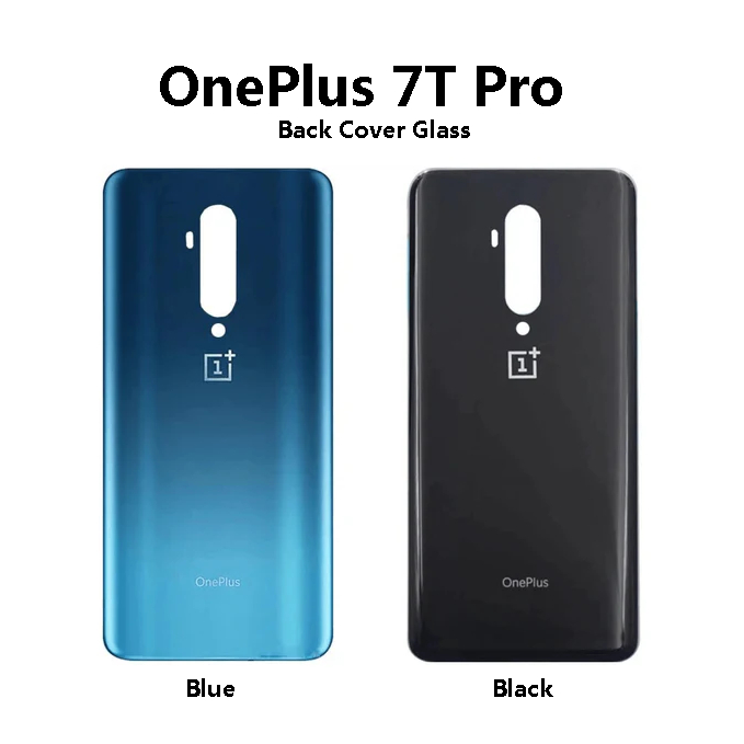 OnePlus 7T Pro / One Plus 7TPro (HD1910 HD1911 ) ฝาหลังแบตเตอรี่ด้านหลังกระจกสําหรับซ่อม Crack @ 1+7