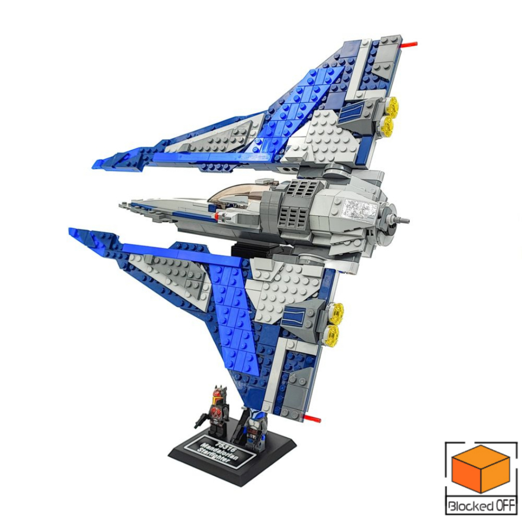 ขาตั้งจอแสดงผลสําหรับ Lego Star Wars Mandalorian Starfighter / Pre Vizslas Mandalorian Fighter (7531