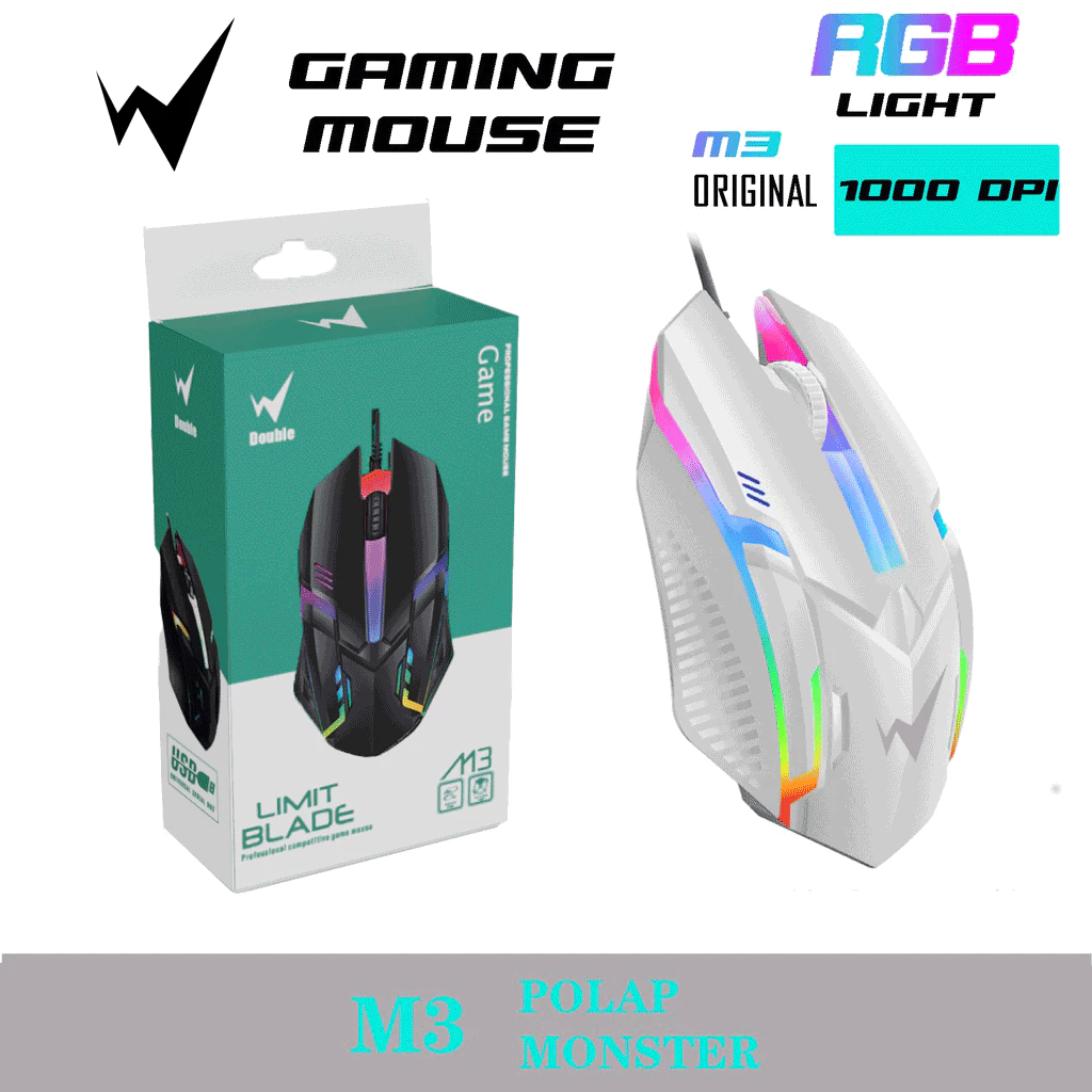 เมาส์เล่นเกม USB เรืองแสง
