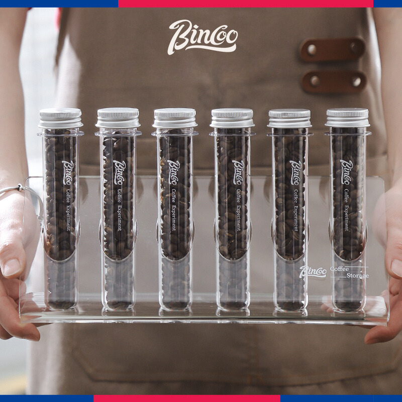 Bincoo Coffee Bean storage Tube Centrifuge Tube 20g x 6 ชิ้น พร้อมขาตั้ง ราคา ถูกที่สุด ดีลบีเคเค แกลเลอรีภาพที่ 7