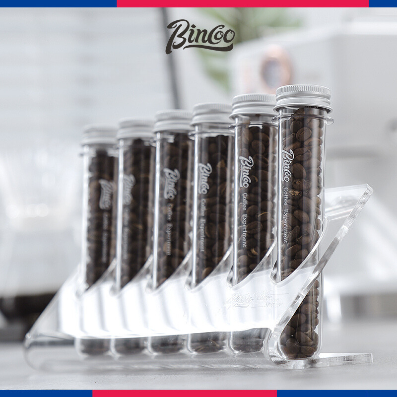 Bincoo Coffee Bean storage Tube Centrifuge Tube 20g x 6 ชิ้น พร้อมขาตั้ง
