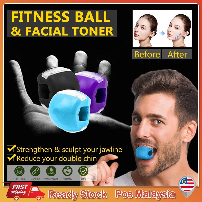 Jaw Face Fitness Ball Jawline Exerciser Facial Anti-Wrinkle Jaw การออกกําลังกาย Jawline Exerciser V 