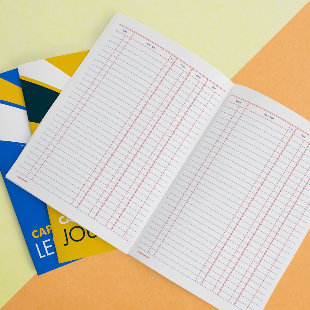 CAPTAIN A4 Book-Keeping Cash/Journal/Ledger (40 หน้า)