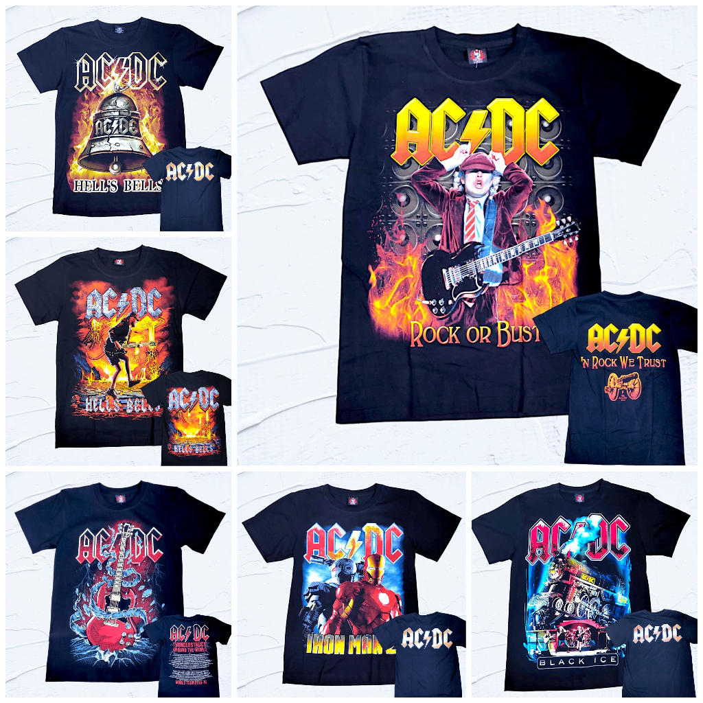 เสื้อยืด Baju ACDC Band Rock Yeah