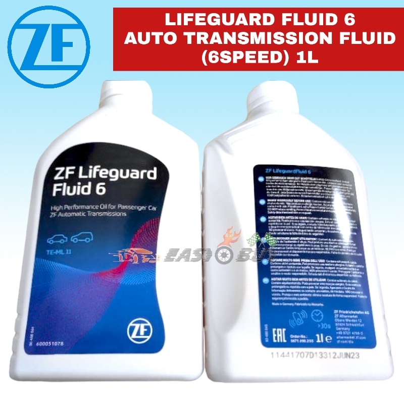 ZF Lifeguard Fluid 6 Auto Transmission Fluid Auto Oil 6HP 1L Bentley BMW GA6HP19Z E60 E90 E46 600051