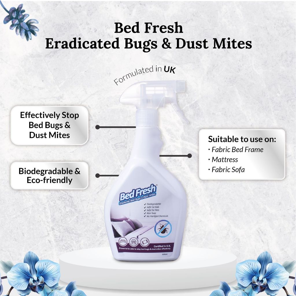 Bed Fresh Eradicate Bed Bugs & สเปรย์ไรฝุ่น 500ML