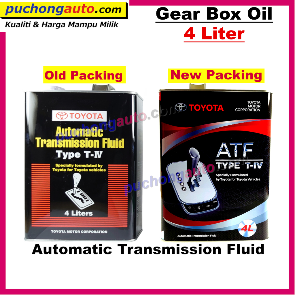 ATF Toyota - Type IV / AT Fluid WS / CVT Fluid FE - Toyota 4Liter