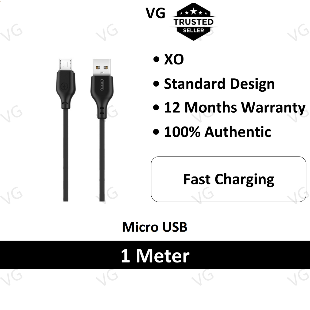 XO E168 2.4A Cable android fast charge micro wayar cas micro usb cable (1 เมตร)