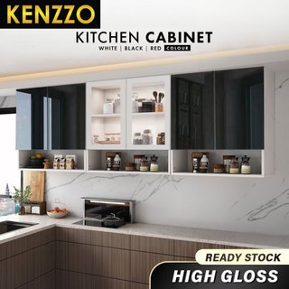 Kitchen Cabinet Wall With Reflective Surface (Waterproof) | Kabinet Dapur Material Kayu - Kenzzo