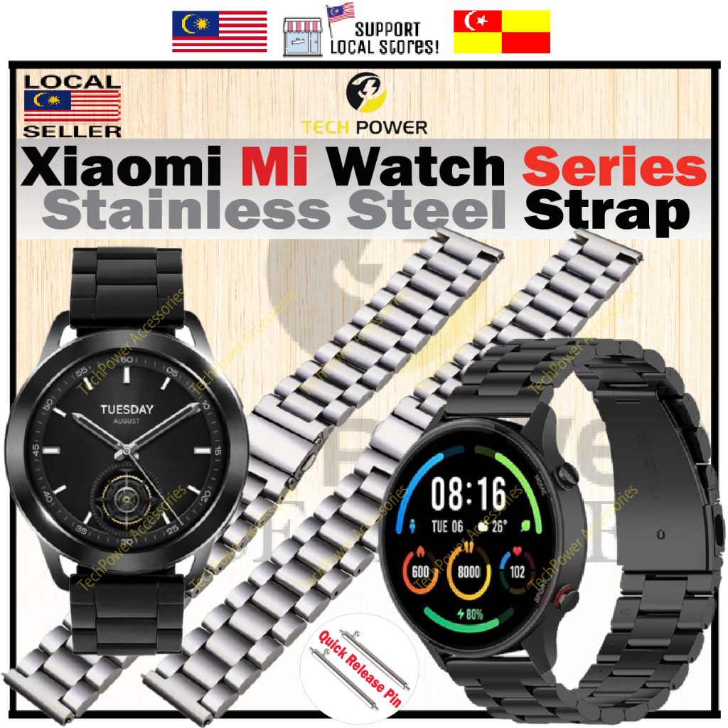 สายนาฬิกา Xiaomi Watch S4 /Watch S3 /Watch 2 /Pro /Color Sports /S1 /Active,สายสแตนเลส 22mm,Tali Jam