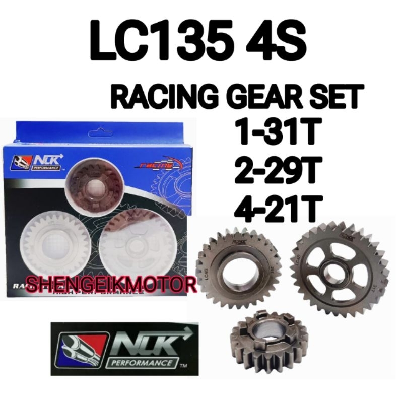 NLK GEAR LC135 4S RACING GEAR SET 1/2/4 LC4S NLK PERFORMANCE