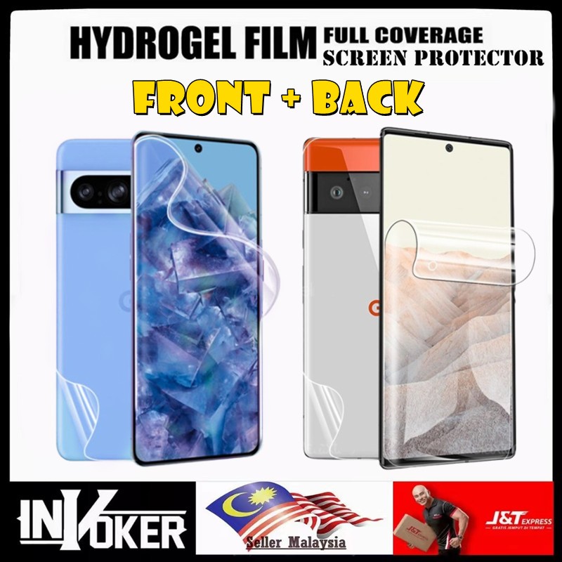 Google Pixel 10 pro XL / 9a / 9 / 8 / 8a / 7 / 7a / 6 / 6a / Pro XL / Fold / Front + Back Hydrogel S
