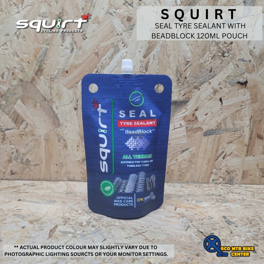 SQUART SEAL TIRE SEALANT พร้อมกระเป๋า BEADBLOCK 120ML