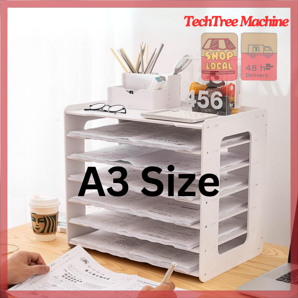 RDY A3 ชั้นวางถาดลิ้นชักกระดาษสํานักงานเอกสารจัดระเบียบชั้นวางกระดาษหลายชั้น A4 A3 ขนาด