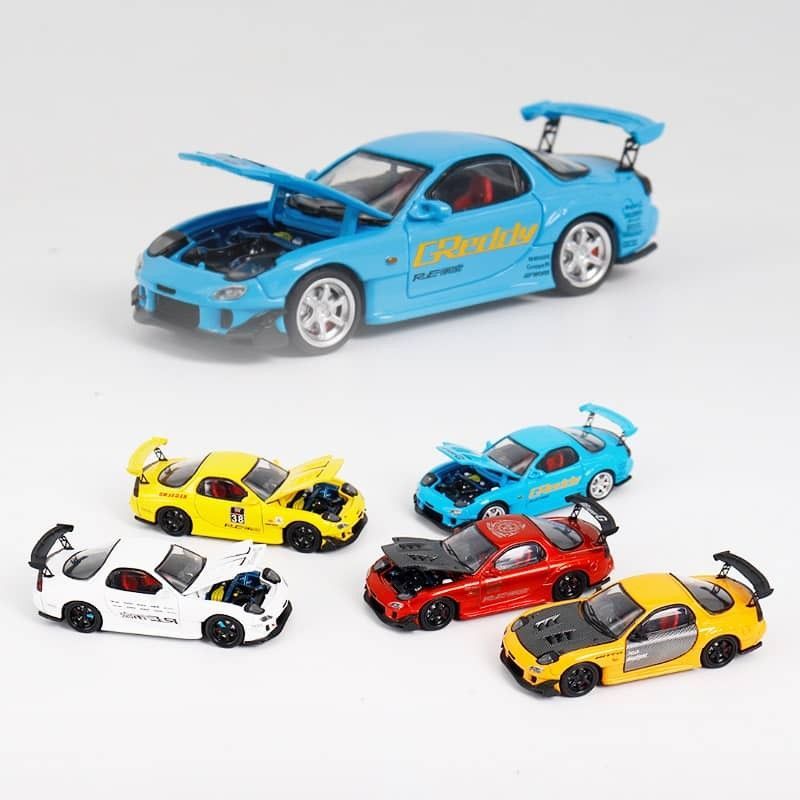 BSC 1/64 Mazda RX7 FD3S RE Amemiya พร้อมฮูดแบบเปิดได้