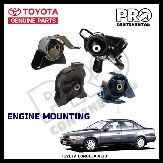 TOYOTA COROLLA SEG AE101 AUTO MANUAL ENGINE MOUNTING KIT [1 ชุด (4 ชิ้น)]
