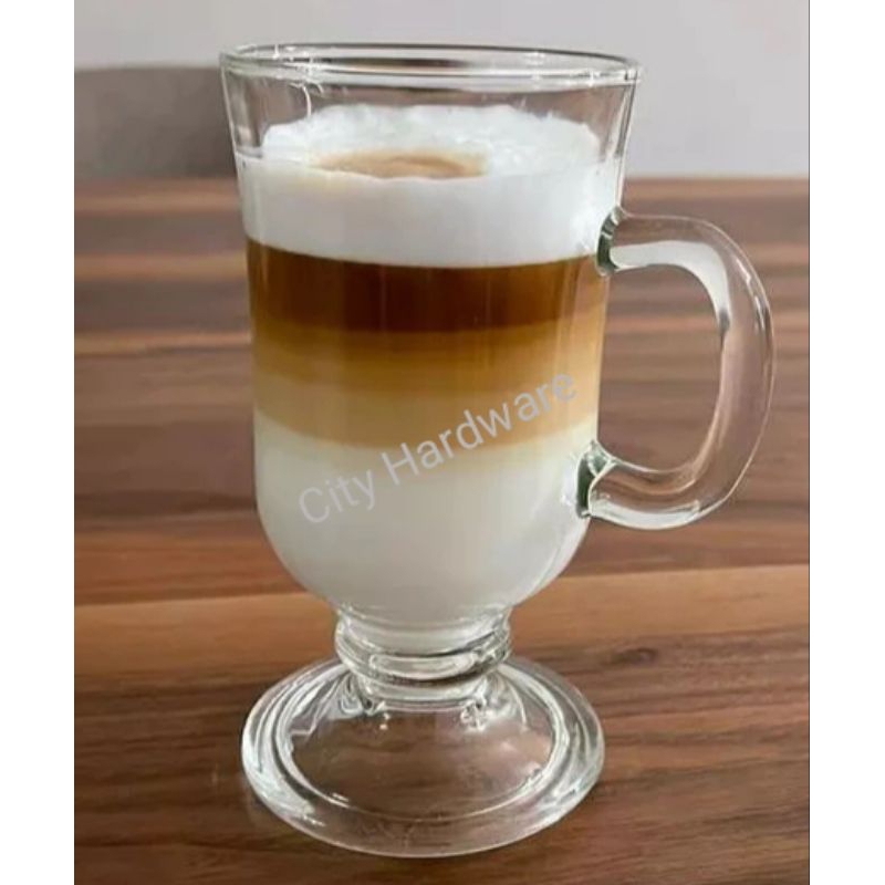 แก้วกาแฟไอริช แก้วใส แก้วกาแฟ ถ้วยลาเต้ แก้วกาแฟบาริสต้า/ แก้ว Kopi Cwan Kopi Gelas Kopi