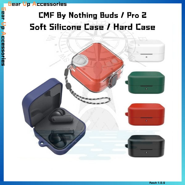 Cmf By Nothing Buds CMF Buds Pro 2 เคสซิลิโคนอ่อนนุ่มหูฟังกันฝุ่นกันกระแทกปกอ่อนอุปกรณ์เสริม