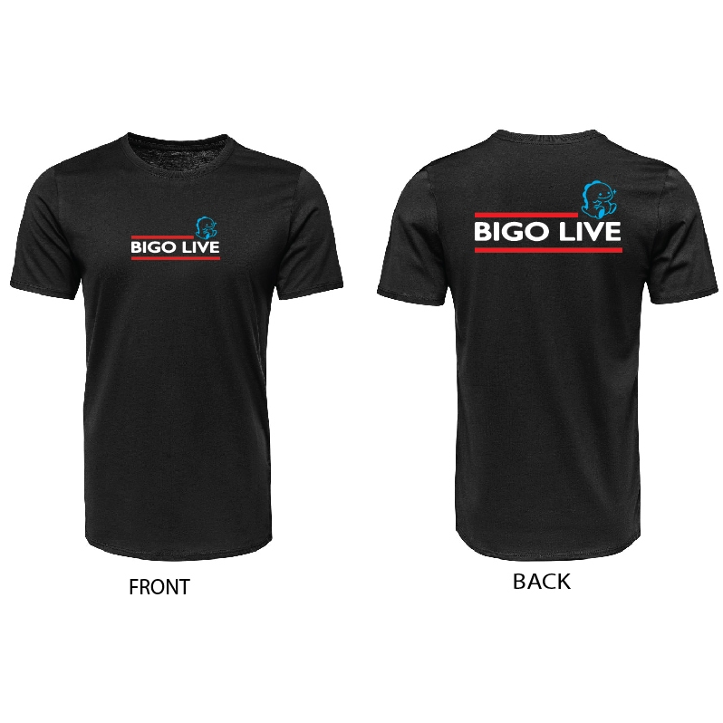 เสื้อยืด BIGO COTTON และ MICROFIBER สีดํา COLOUR