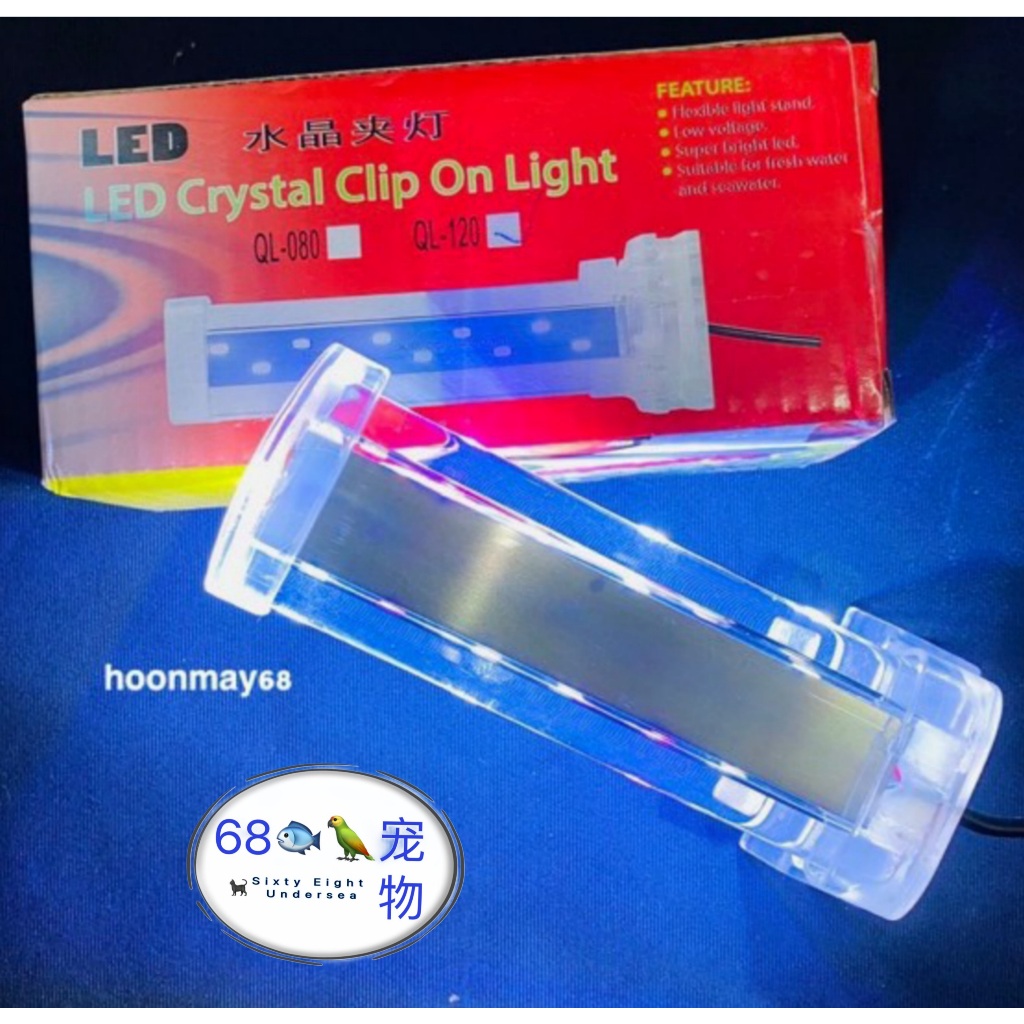 LED Crystal Clip On Light QL-120 /3w -12cm