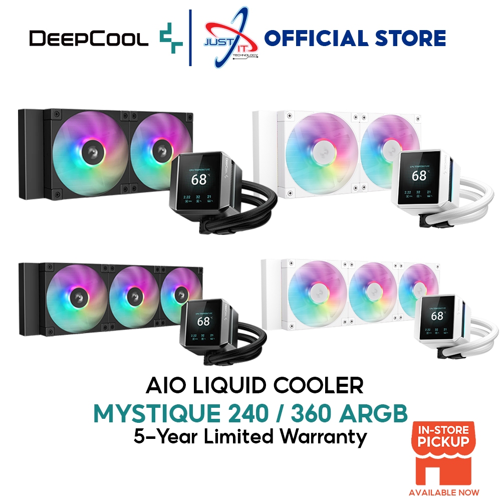 Deepcool MYSTIQUE 240 / 360 ARGB AIO LIQUID COOLER