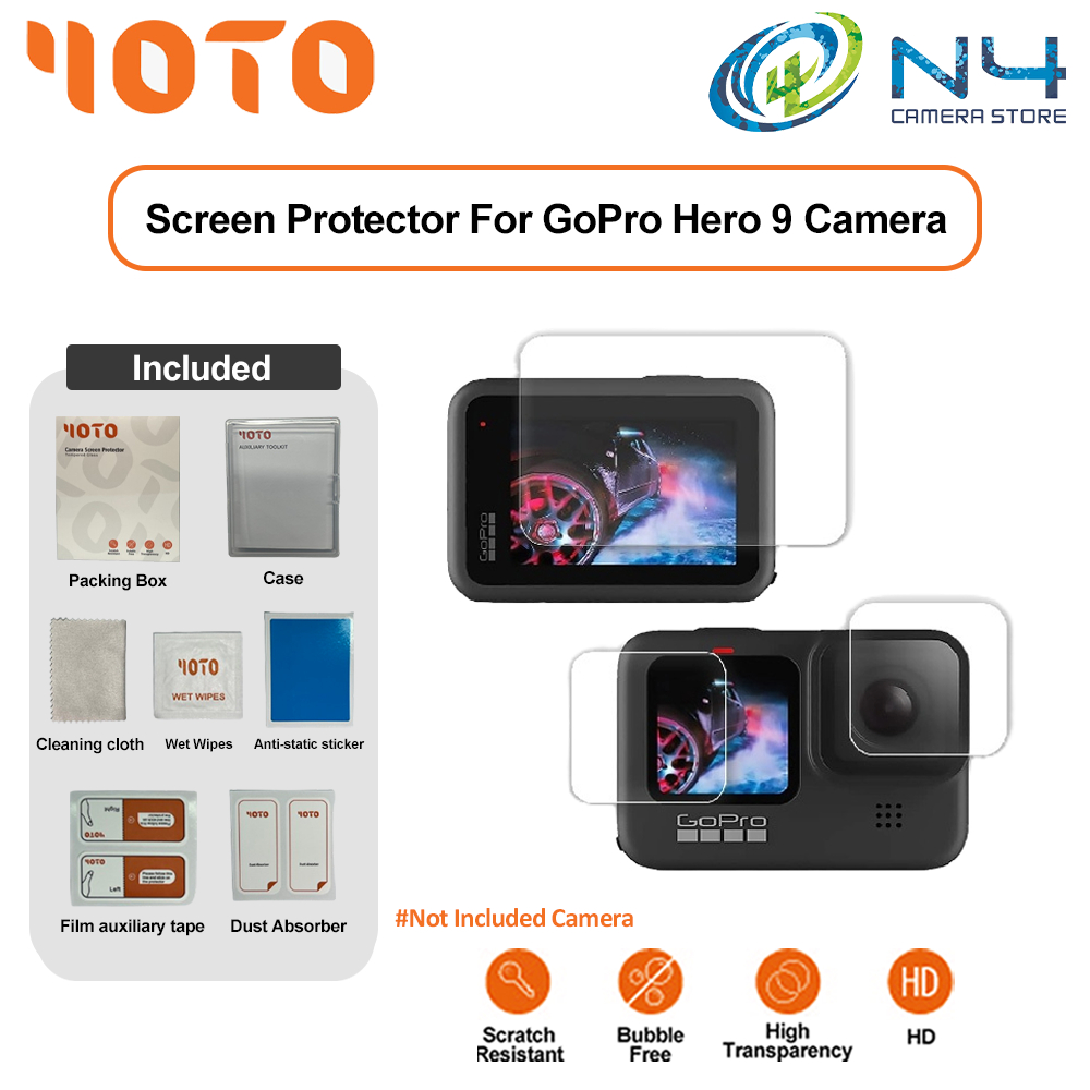 FOTO GoPro Hero9 Black Hero 9 Hero 8 กระจกนิรภัย LCD Ultra-thin LCD Optical Glass Screen Protector ฟ