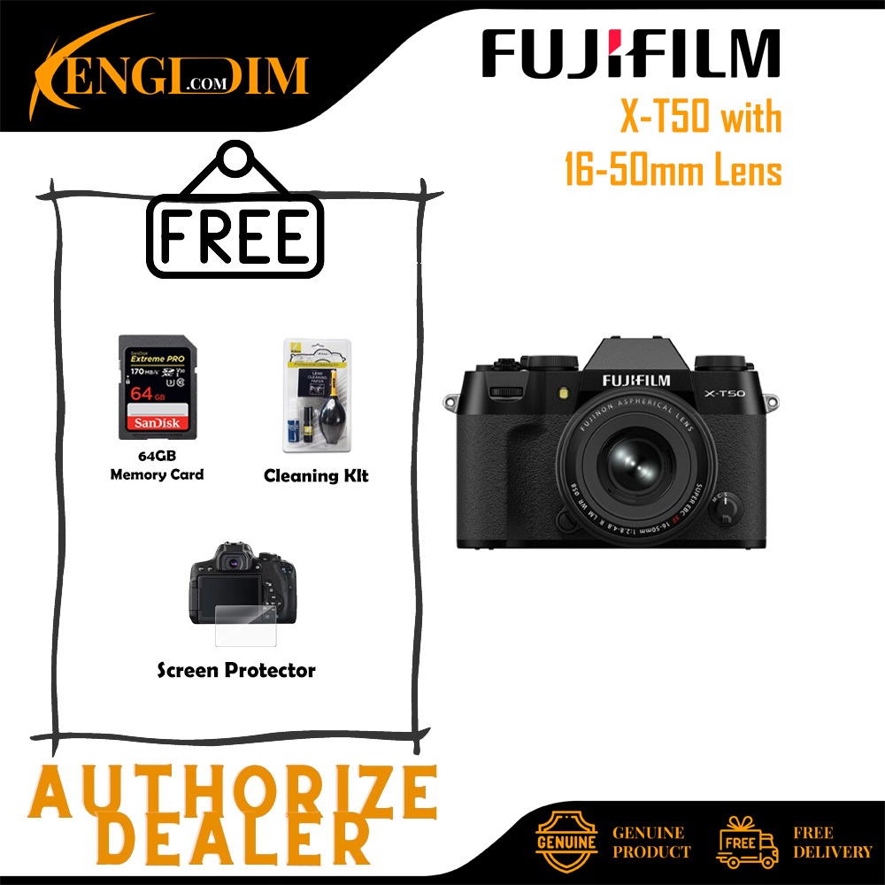 FUJIFILM X-T50 / XT50 กล้อง Mirrorless พร้อมเลนส์ XF 16-50mm f/2.8-4.8