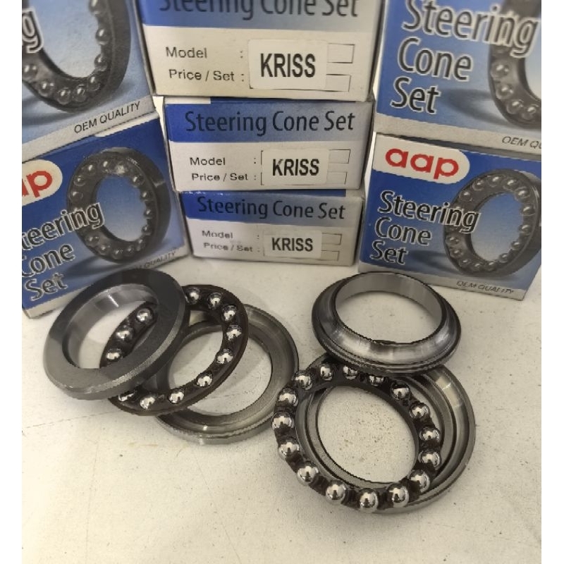 -AAP MODENAS KRISS 100 110 KRISS 2 CT100 110 MR2 MR3 STEERING CONE COMPLATE SET (แบริ่งถ้วยไฟเบอร์)