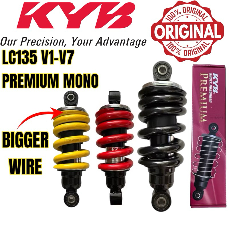 KYB LC135 NEW SPEC PREMIUM HEAVY DUTY MONOSHOCK ABSORBER