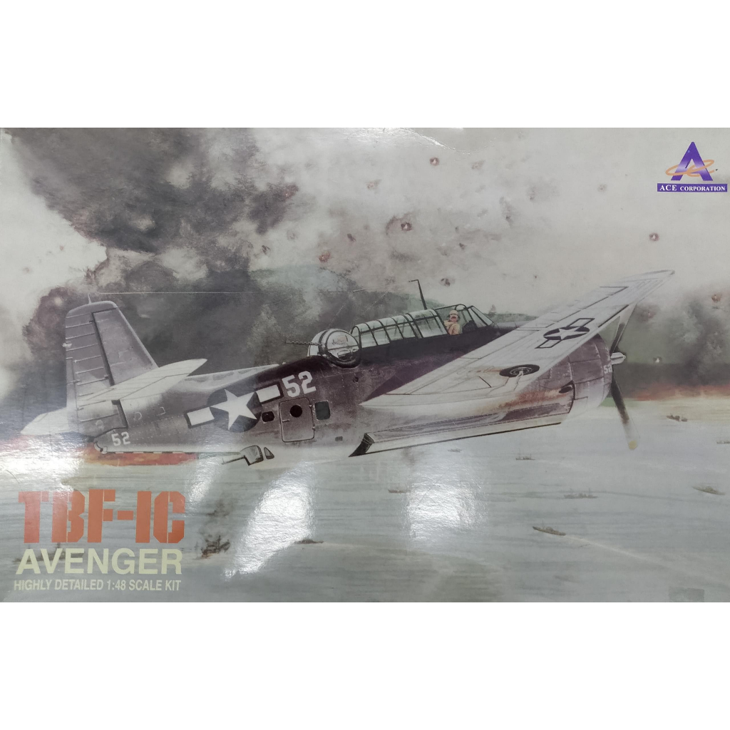 ACE Corporation 1/48 TBF-1C AVENGER (รูปลอกเหลือง) KIT