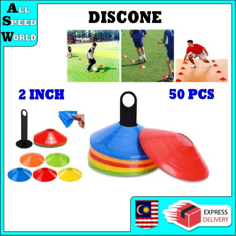 DISCONE 50 ชิ้น AGILITY FIELD MARKER / SKITTLE / CONE / KONE PLASTIK