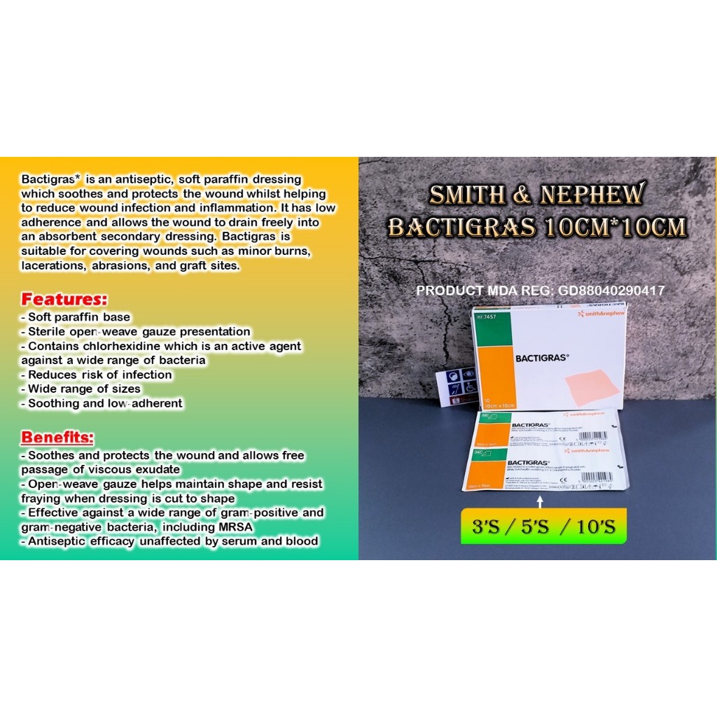 Smith & Nephew Bactigras (10cmx10cm)