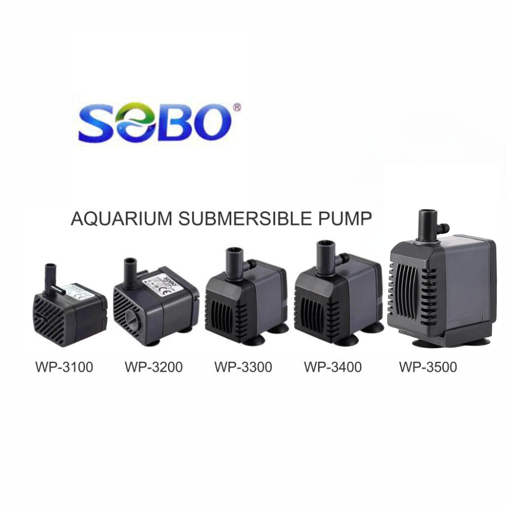 Sobo Mini Submersible Fountain ปั๊ม Aquaponic Project WP-3100 WP-3200 WP-3300 WP-3400 WP-3500 Pam Ai