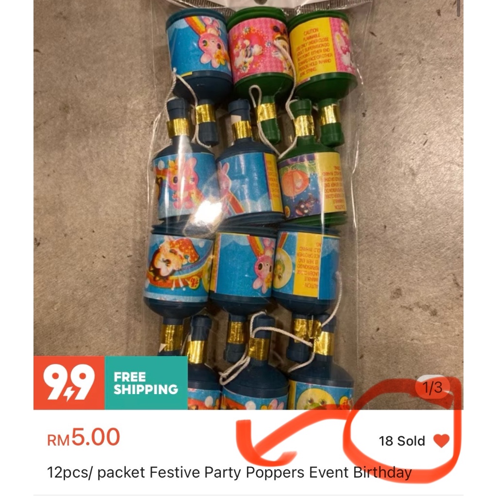 12 ชิ้น/ซอง Festive Party Poppers Event Birthday