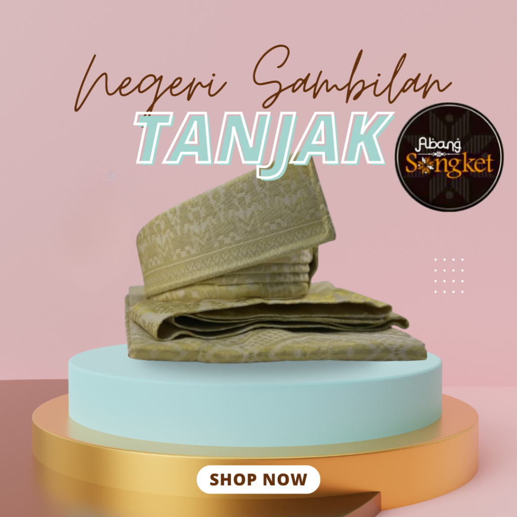 Tanjak-set Negeri Sembilan ชุดคุณภาพพรีเมี่ยม Tanjak, Sampin และ Bengkung ที่ Abang Songket