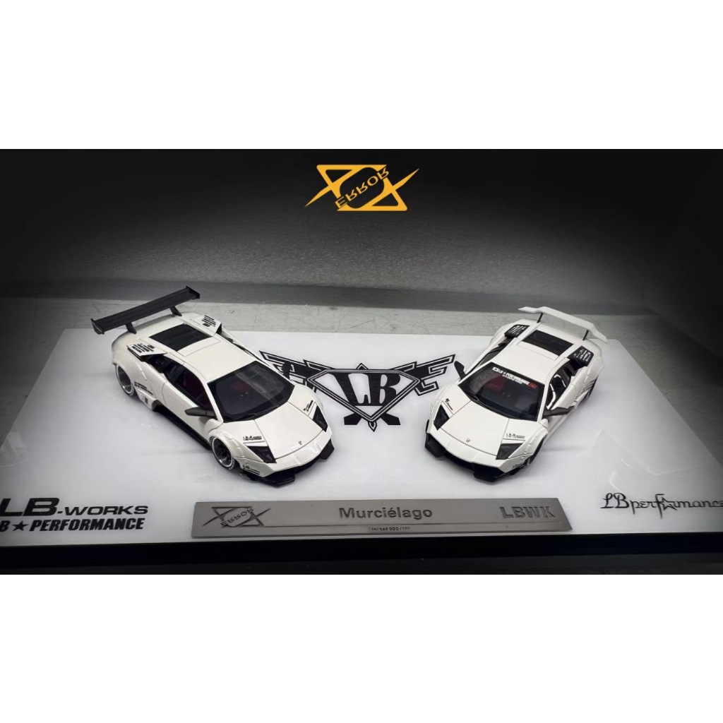 ข้อผิดพลาด 404 1/64 Lamborghini Murcielago LP640 LBWK CAR SET สีขาวมุก