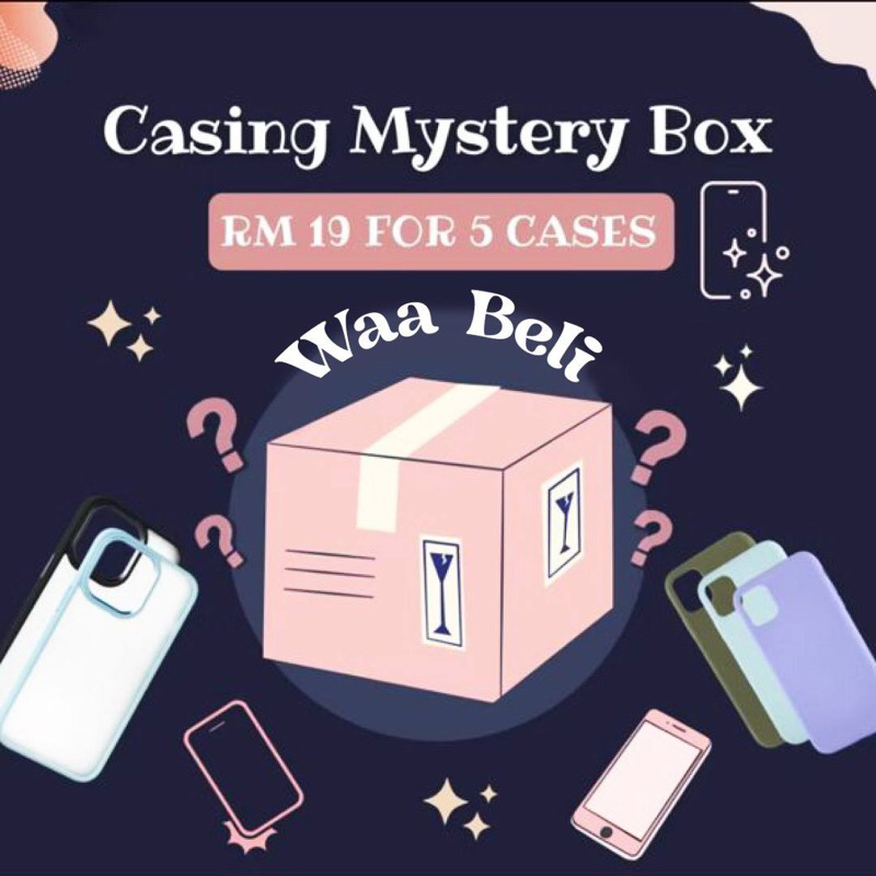 Mystery Random Box 5 Casing เข้ากันได้กับ iPhone 15 Pro Max 14 Pro Max 13 Pro Max 12 Pro Max 11 Pro 