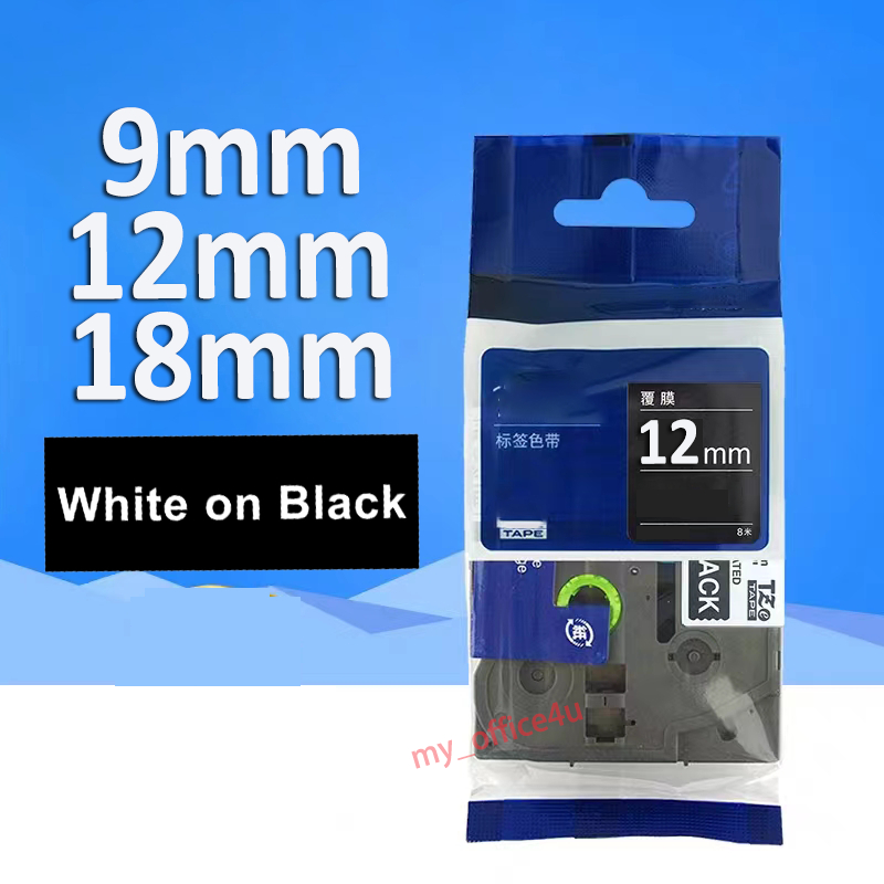 Tze-325 Tze-335 Tze-345 Tze-355 P-Touch Tape สําหรับ TZE-325 TZE-335 TZE-345 TZE-355 Brother Label T