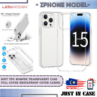 Leeu FOUR ACRYLIC เคส สําหรับ iPhone 15 Pro Max 15 Plus PC TPU ใส กันกระแทก เคสโทรศัพท์ ฝาครอบป้องกันเต็มรูปแบบ