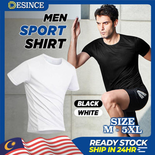 Desince เสื้อยืดลําลอง แขนสั้น ระบายอากาศ ลาย Baju Sukan Lelaki สําหรับผู้ชาย เหมาะกับการเล่นกีฬา MT 055