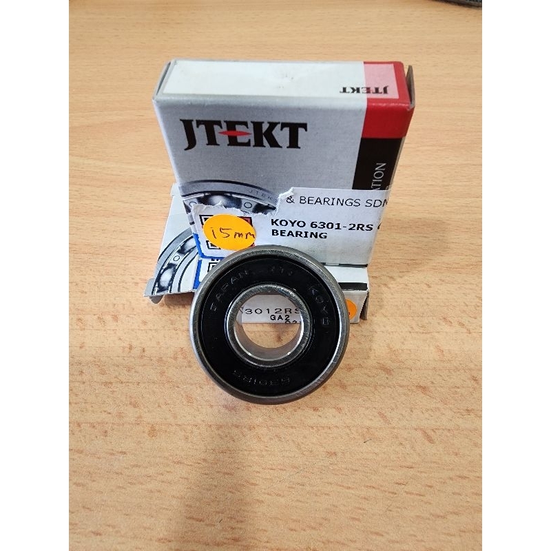 JTEKT/KOYO 6301-2RS(15MM) แบร์ริ่งขนาดพิเศษ