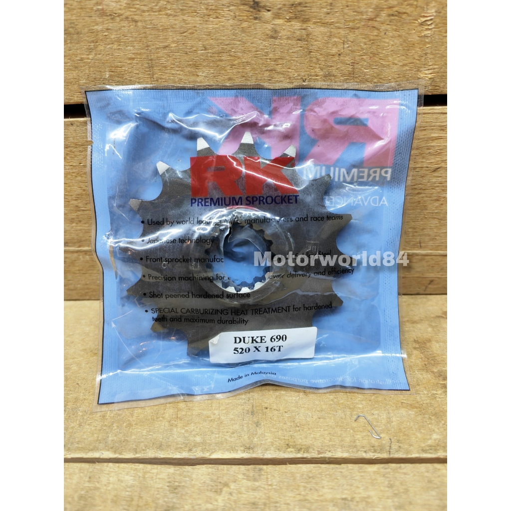 SPROCKET RK FRONT DUKE690 DUKE790 DUKE890 KTM DUKE 690 790 890 DEPAN 520 - 16T ADVENTURE ADVENTURE 7