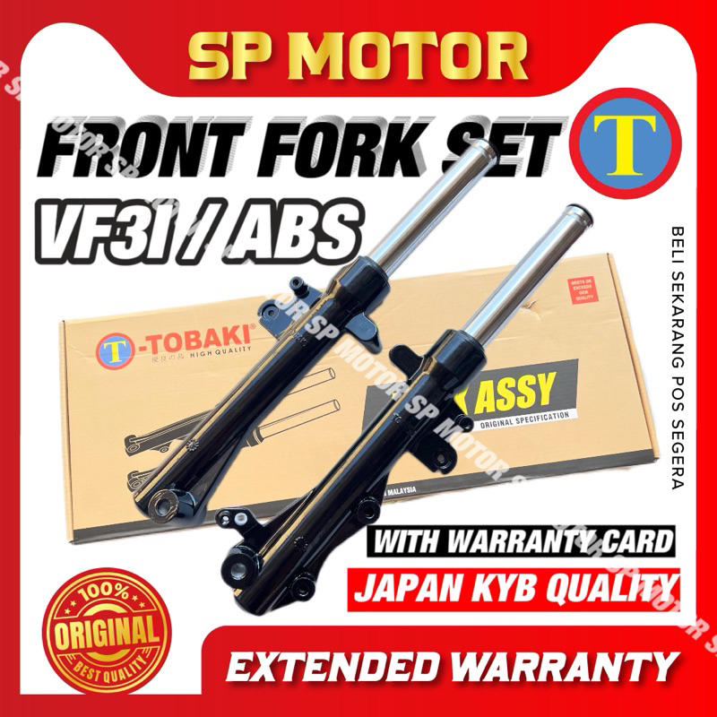SYM VF3 VF3I VF3 I VF 31(ไม่มี ABS) TOBAKI ชุดส้อมหน้า TOBAKI VF3i ABS FORK ชุด ABSORBER DEPAN